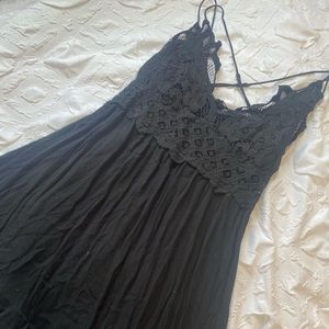 BLACK FREE PEOPLE DRESS LARGE